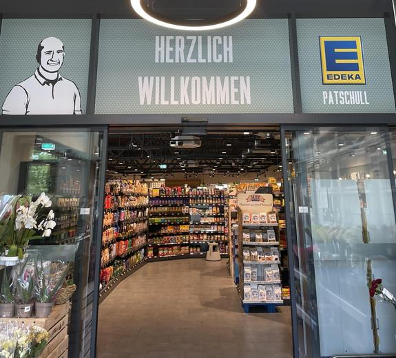 Eingang zum EDEKA Patschull in Eberstadt