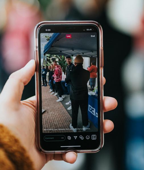 Aufnahme mit dem Smartphone 